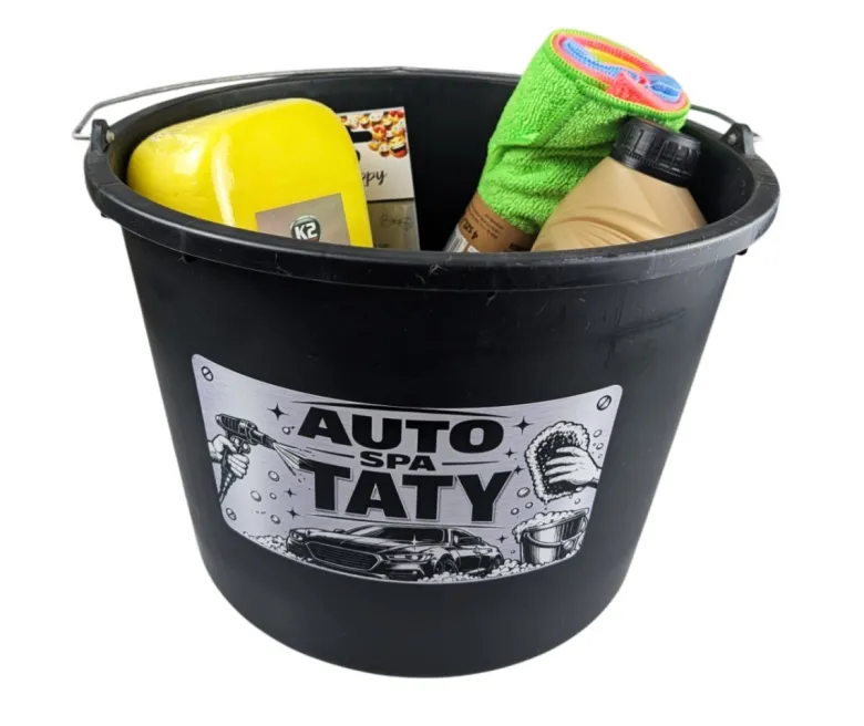 AUTO SPA TATY Zestaw do Mycia Auta w Wiadrze - Prezent na Dzień Ojca Święta Urodziny