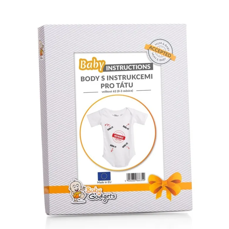 Baby Instructions - Body z instrukcją dla Taty (CZ)