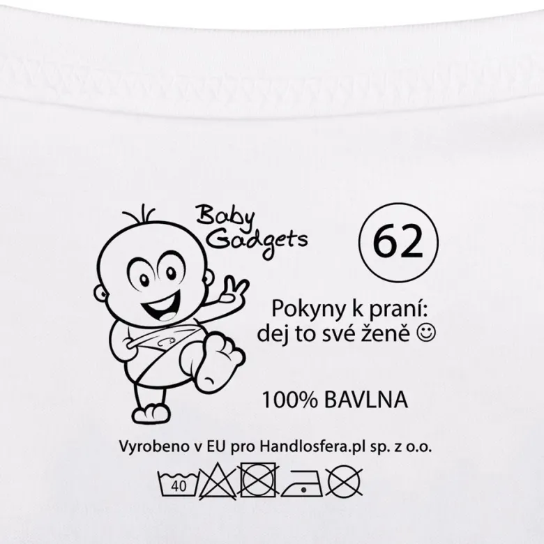Baby Instructions - Body z instrukcją dla Taty (CZ)