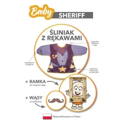 Baby Sheriff - Śliniak z rękawami