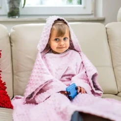 Baby Wrapi - Kocyk z rękawami - Różowy