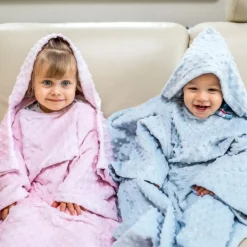 Baby Wrapi - Kocyk z rękawami - Różowy