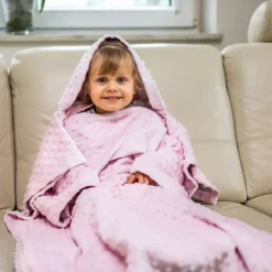 Baby Wrapi - Kocyk z rękawami - Różowy