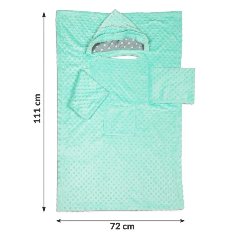 Baby Wrapi - Kocyk z rękawami - Szary
