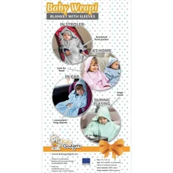 Baby Wrapi - Kocyk z rękawami - Szary