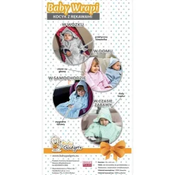 Baby Wrapi - Kocyk z rękawami - Szary