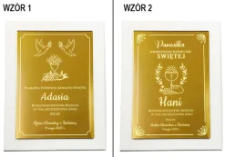 Biblia na Komunię w Ozdobnym Pudełku z Grawerem - Pamiątka Pierwszej Komunii Świętej Prezent na Komunię