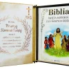 Biblia na Komunię w Pudełku z Grawerem - Pamiątka Pierwszej Komunii Świętej dla Chłopca Dziewczynki Prezent na Komunię