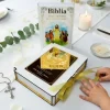 Biblia na Komunię w Pudełku z Grawerem - Prezent na Komunię Pamiątka Pierwszej Komunii Świętej