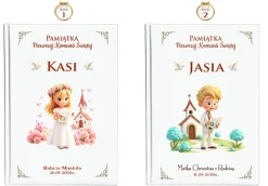 Biblia na Komunię z Imieniem Dziecka- Pamiątka Pierwszej Komunii Świętej Prezent dla Chłopca Dziewczynki
