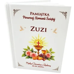 Biblia na Komunię z Imieniem Dziecka- Pamiątka Pierwszej Komunii Świętej Prezent dla Chłopca Dziewczynki