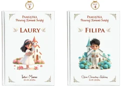Biblia na Komunię z Imieniem Dziecka- Pamiątka Pierwszej Komunii Świętej Prezent dla Chłopca Dziewczynki