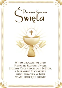 Biblia w drewnianym pudełku z życzeniami Prezent na Komunię - Pamiątka Pierwszej Komunii Świętej
