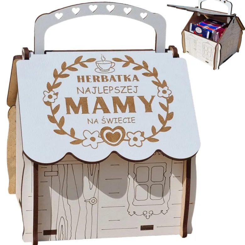 Domek na herbatę dla Mamy - prezent na Dzień Matki