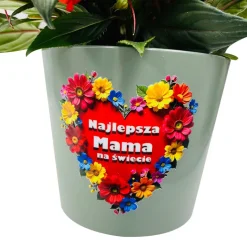 Doniczka Ceramiczna dla Mamy - Prezent na Dzień Mamy Matki Urodziny Święta