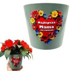 Doniczka Ceramiczna dla Mamy - Prezent na Dzień Mamy Matki Urodziny Święta
