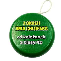Drewniane JOJO z własnym podpisem - prezent na Dzień Chłopaka Szkoła Przedszkole