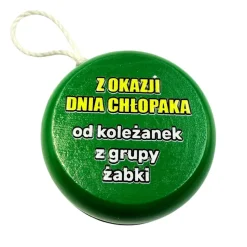 Drewniane JOJO z własnym podpisem - prezent na Dzień Chłopaka Szkoła Przedszkole