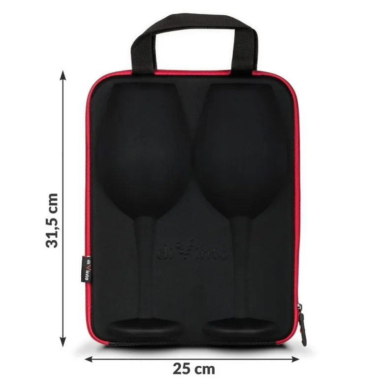 Etui z kieliszkami diVinto - Black