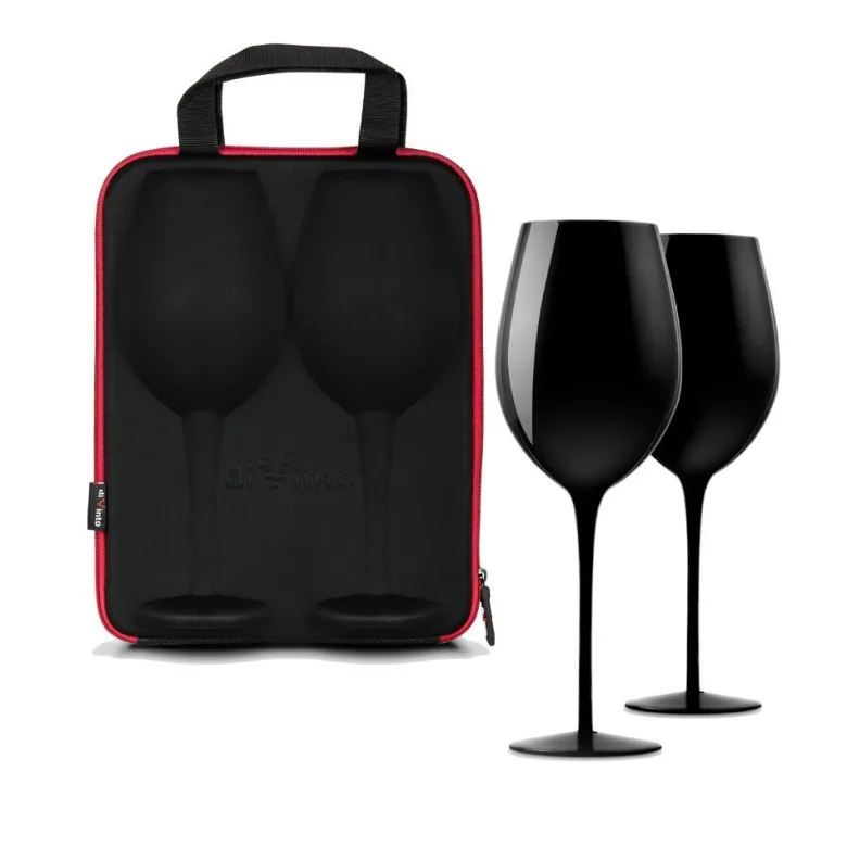 Etui z kieliszkami diVinto - Black