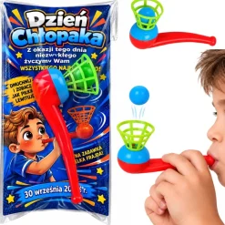Fajka Dmuchajka z Piłką + Życzenia - Śmieszny Prezent na Dzień Chłopaka Przedszkole Szkoła
