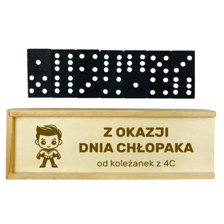 Gra Domino z własnym podpisem - prezent na Dzień Chłopaka Przedszkole Szkoła