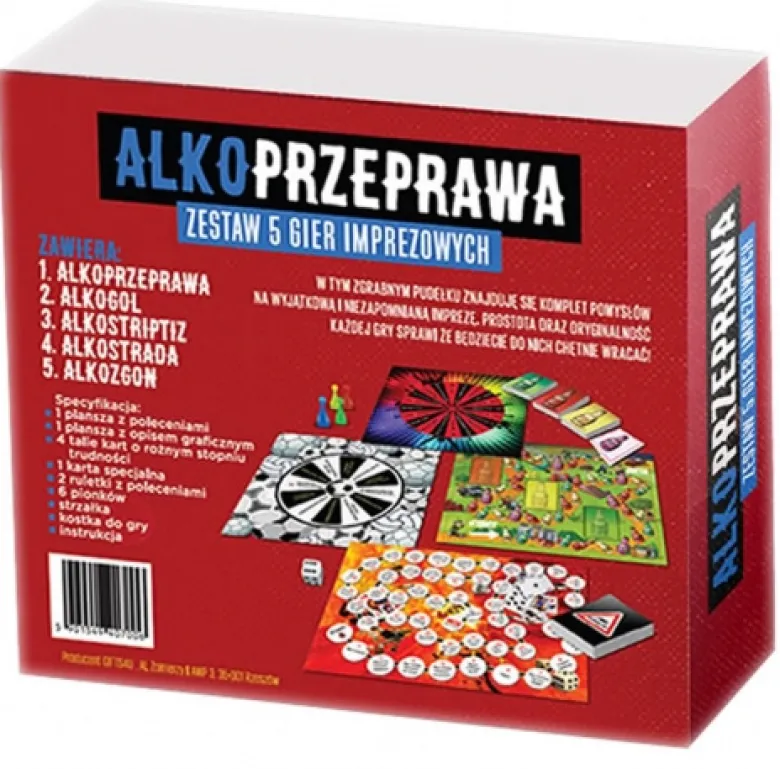 Gra imprezowa alkoholowa - ALKOPRZEPRAWA