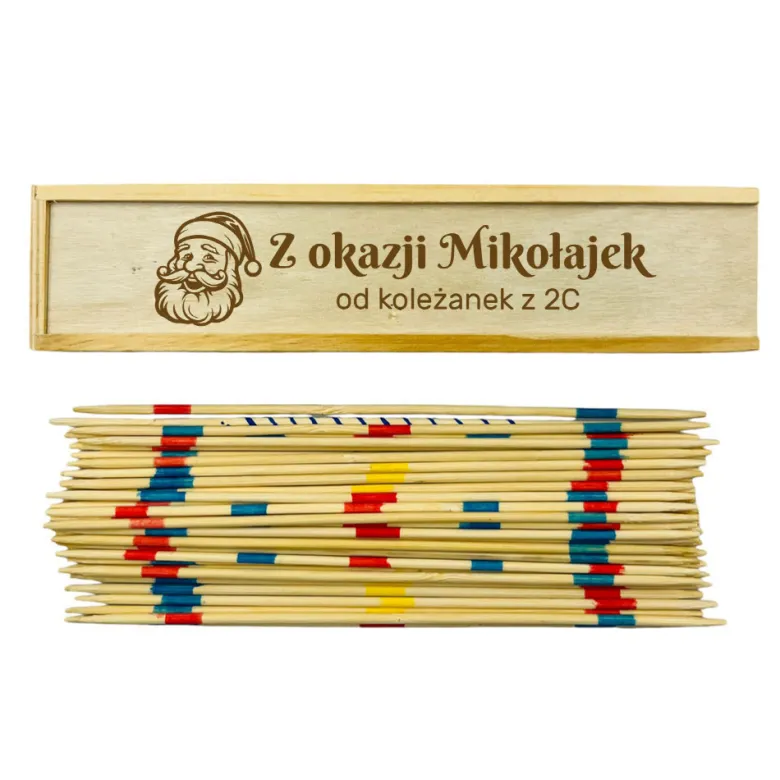 Gra Mikado Bierki - prezent na Mikołajki klasowe w przedszkolu szkole