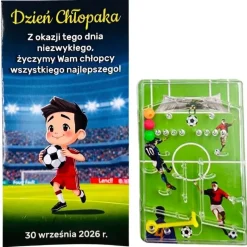 Gra Piłka Nożna + Życzenia - prezent na Dzień Chłopaka