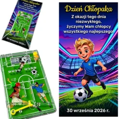 Gra Piłka Nożna + Życzenia - prezent na Dzień Chłopaka Szkoła Przedszkole Szkółka Piłkarska