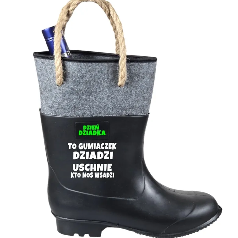 Gumofilc na Flaszkę Słodycze dla Dziadka - Śmieszny Prezent na Dzień Babci i Dziadka