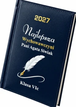 Kalendarz dla Wychowawcy Nauczyciela Granatowy - Prezent Upominek na Dzień Nauczyciela