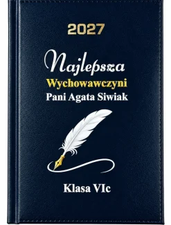 Kalendarz dla Wychowawcy Nauczyciela Granatowy - Prezent Upominek na Dzień Nauczyciela
