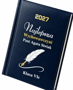 Kalendarz dla Wychowawcy Nauczyciela Granatowy - Prezent Upominek na Dzień Nauczyciela