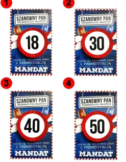 Kartka na urodziny Z MANDATEM dla faceta