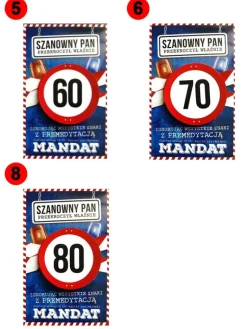 Kartka na urodziny Z MANDATEM dla faceta