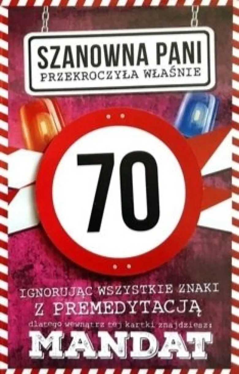 Kartka na urodziny Z MANDATEM dla kobiety