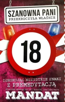 Kartka na urodziny Z MANDATEM dla kobiety