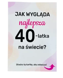 Kartka Urodzinowa z Lustrem - Prezent na 18 40 50 60 Urodziny dla Kobiety Dziewczyny Przyjaciółki