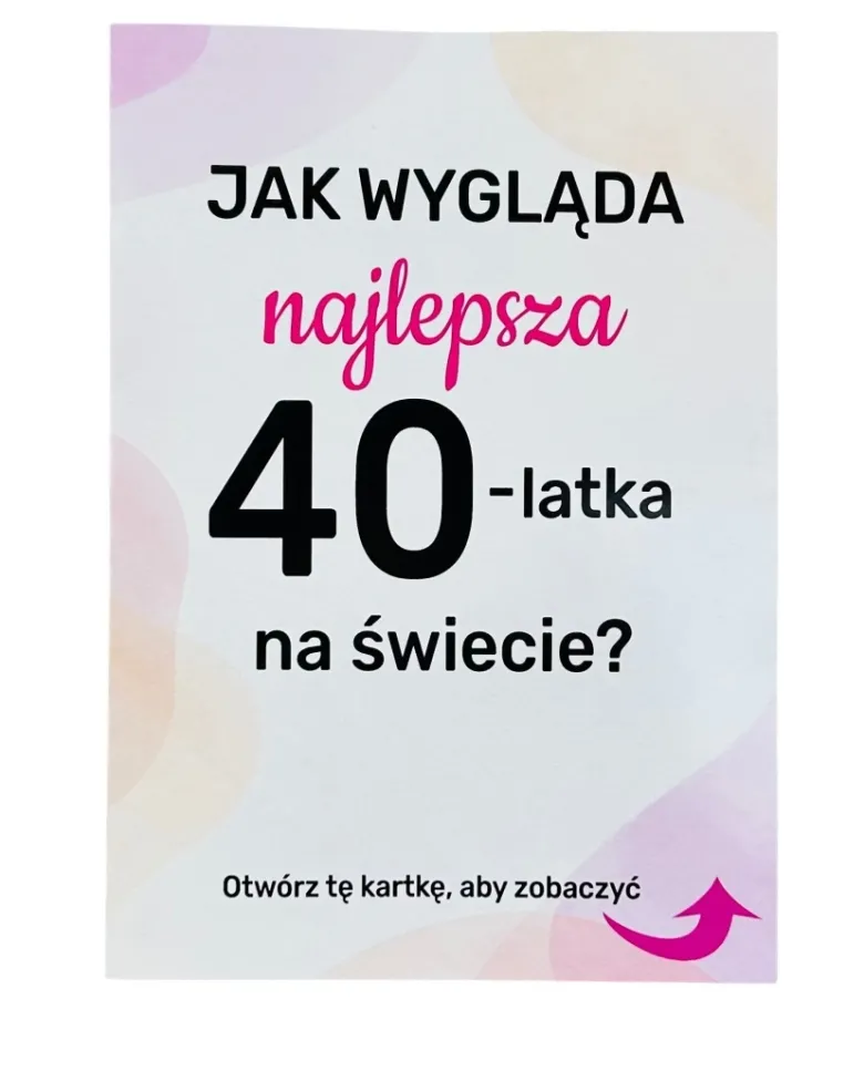 Kartka Urodzinowa z Lustrem - Prezent na 18 40 50 60 Urodziny dla Kobiety Dziewczyny Przyjaciółki