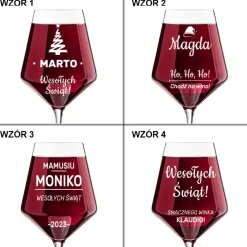 Kieliszek do wina KROSNO - prezent na Święta dla mamy dziewczyny żony