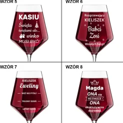 Kieliszek do wina KROSNO - prezent na Święta dla mamy dziewczyny żony