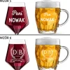 Kieliszek + kufel z grawerem - Prezent na Ślub dla Pary Młodej