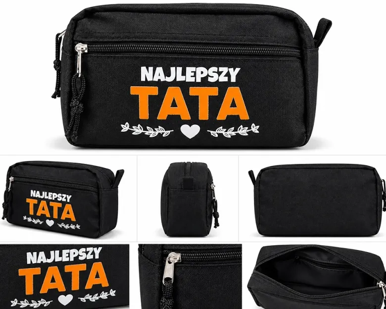 Kosmetyczka Najlepszy Tata - Prezent dla Taty na Dzień Ojca Święta Urodziny