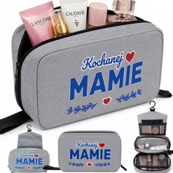 Kosmetyczka Podróżna dla Mamy - Prezent dla Mamy na Dzień Matki Święta Urodziny