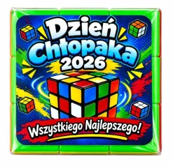 Kostka Logiczna Układanka + Życzenia - Prezent na Dzień Chłopaka Szkoła Przedszkole dla Chłopca Kolegi z Klasy