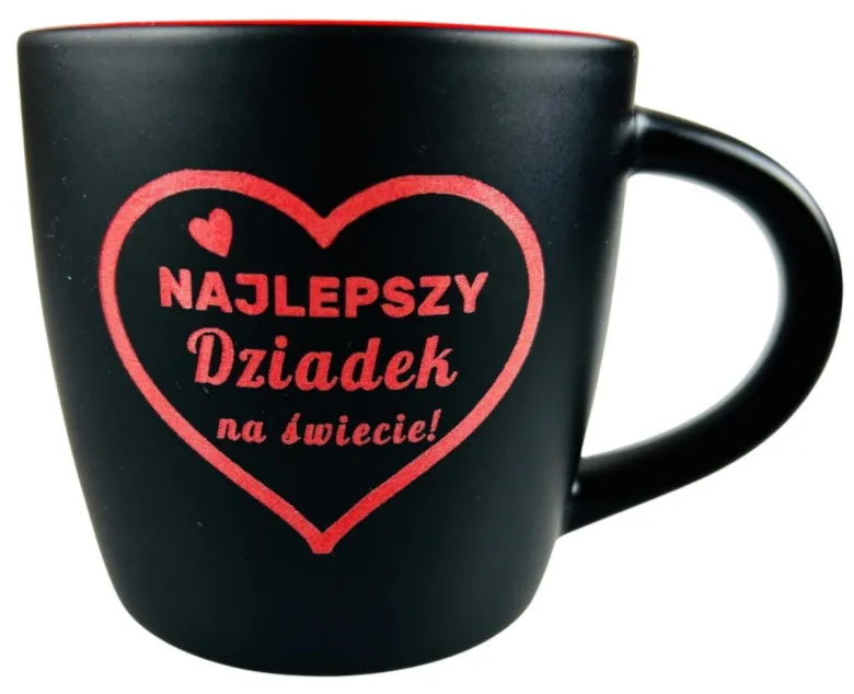Kubek Ceramiczny z Grawerem dla Dziadka - Prezent na Dzień Babci i Dziadka Święta