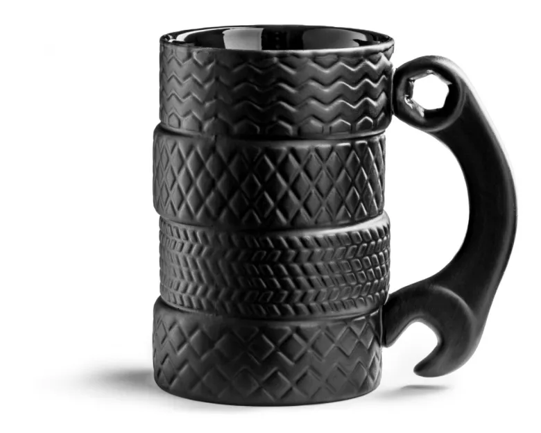 Kubek OPONY ceramiczny z kluczem - prezent dla kierowcy tira