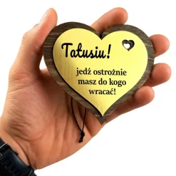 Kubek Termiczny + Zawieszka Zestaw Tatusiu Jedź Ostrożnie - Prezent dla Taty na Dzień Ojca Święta