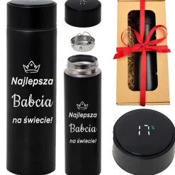 Kubek Termiczny z grawerem dla Babci - prezent na Dzień Babci i Dziadka Urodziny Święta